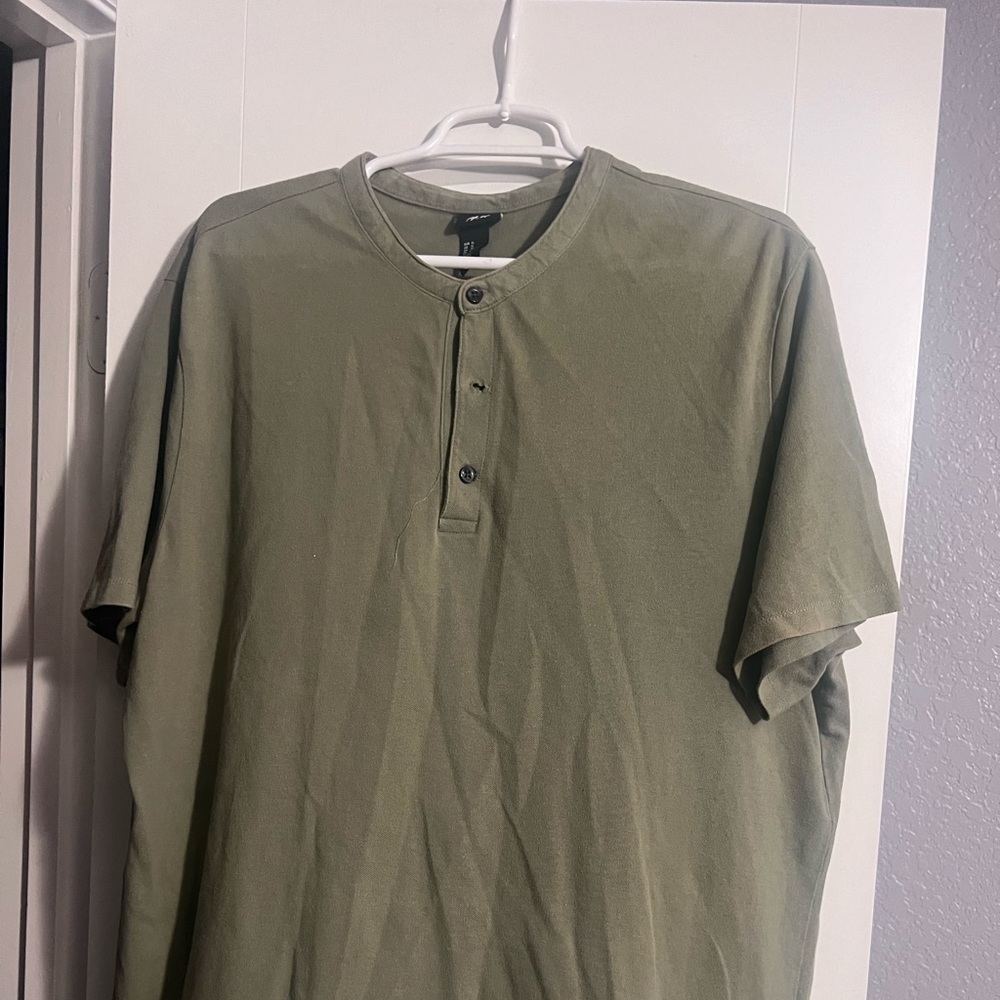 H&M half button up shirt